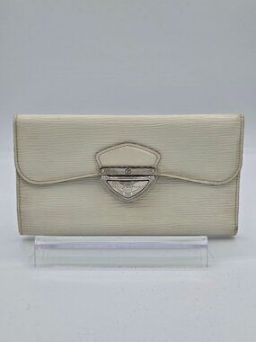 Louis Vuitton Eugénie Wallet | White Epi Leather | Silver Hardware | Authentic